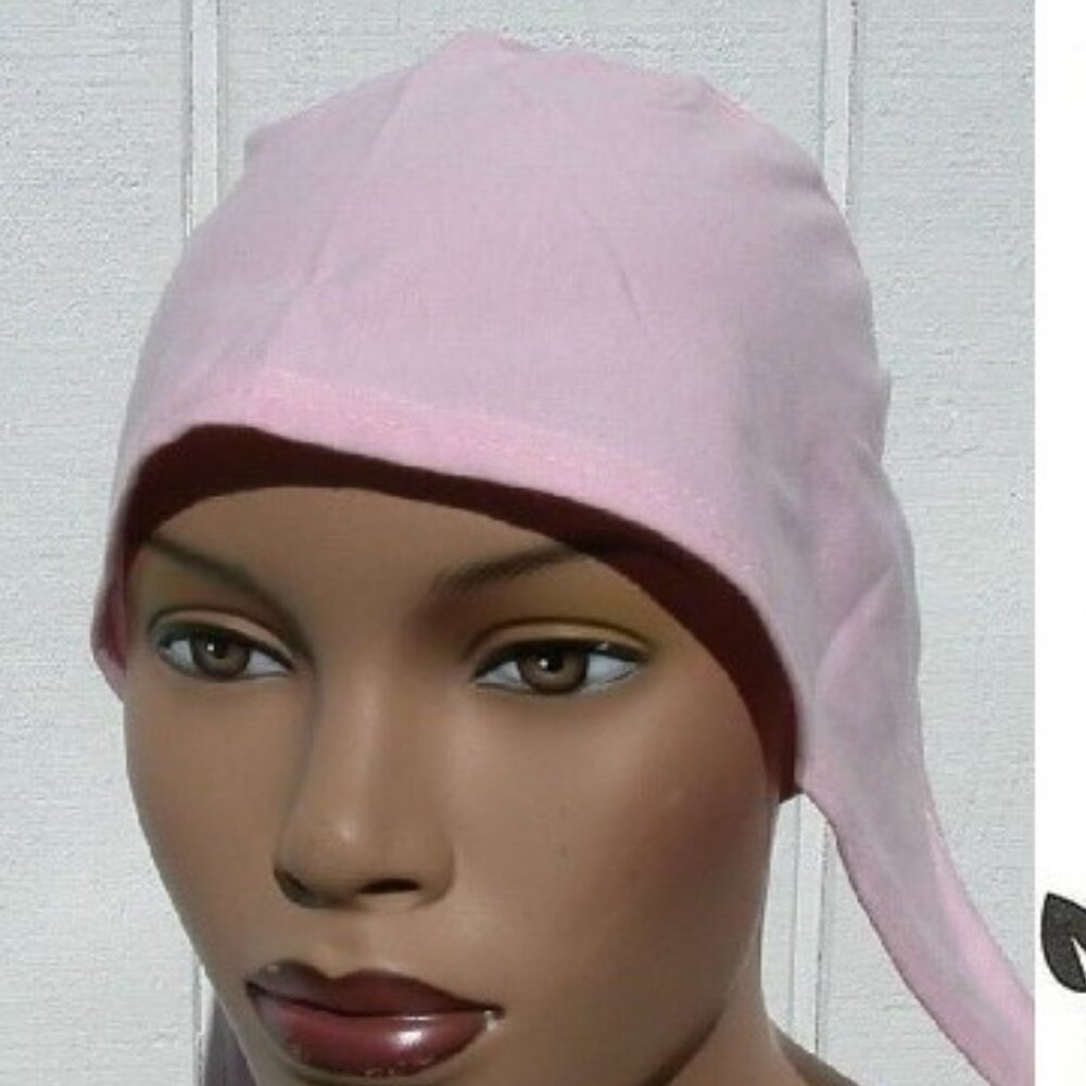 Pink Cotton Tie Back Bonnet